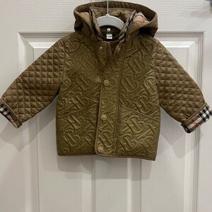 Burberry like new 18 months Quilted Kids Jacket in light brown